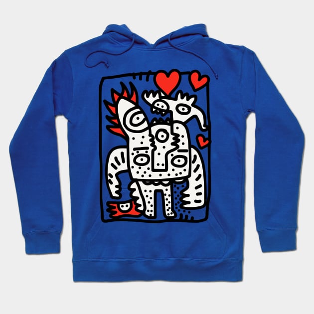 Spread Love Graffiti Art Hoodie by signorino